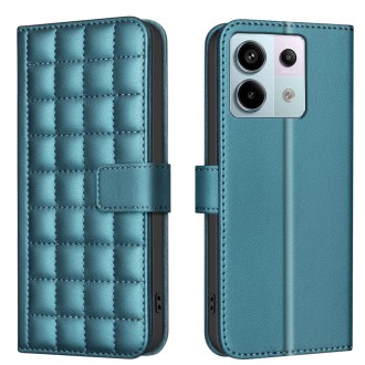 For Redmi Note 13 Pro 5G Square Texture Leather Phone Case(Green)