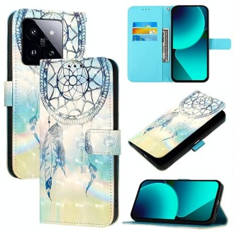 For Xiaomi 14 Pro 3D Painting Horizontal Flip Leather Phone Case(Dream Wind Chimes)