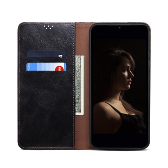 For Xiaomi Redmi Note 13 Pro Oil Wax Crazy Horse Texture Leather Phone Case(Black)