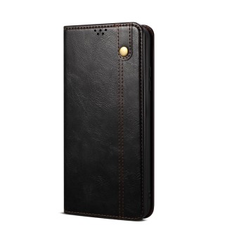 For Xiaomi Redmi Note 13 Pro Oil Wax Crazy Horse Texture Leather Phone Case(Black)