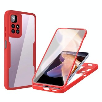 For Xiaomi Redmi Note 11 Pro Acrylic + TPU 360 Degrees Full Coverage Shockproof Phone Case(Red)