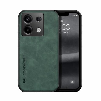 For Xiaomi Redmi Note 13 Pro Skin Feel Magnetic Leather Back Phone Case(Green)