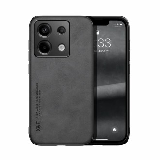 For Xiaomi Redmi Note 13 Pro Skin Feel Magnetic Leather Back Phone Case(Dark Grey)