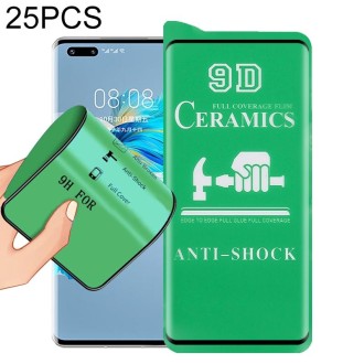 For Huawei Mate 40 Pro+ 25 PCS 9D Full Screen Full Glue Ceramic Film