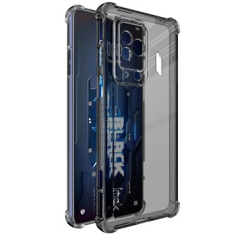 For Xiaomi Black Shark 5 Pro imak TPU Phone Case with Screen Protector(Transparent Black)