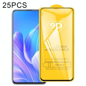 For Huawei Enjoy 20 Plus 5G 25 PCS 9D Full Glue Full Screen Tempered Glass Film