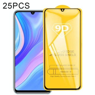 For Huawei P Smart S 25 PCS 9D Full Glue Full Screen Tempered Glass Film