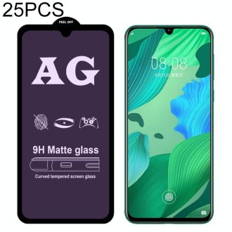 25 PCS AG Matte Anti Blue Light Full Cover Tempered Glass For Huawei Nova 4