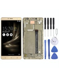OEM LCD Screen for Asus Zenfone 3 Deluxe ZS550KL Z01FD Digitizer Full Assembly with Frame（Gold)