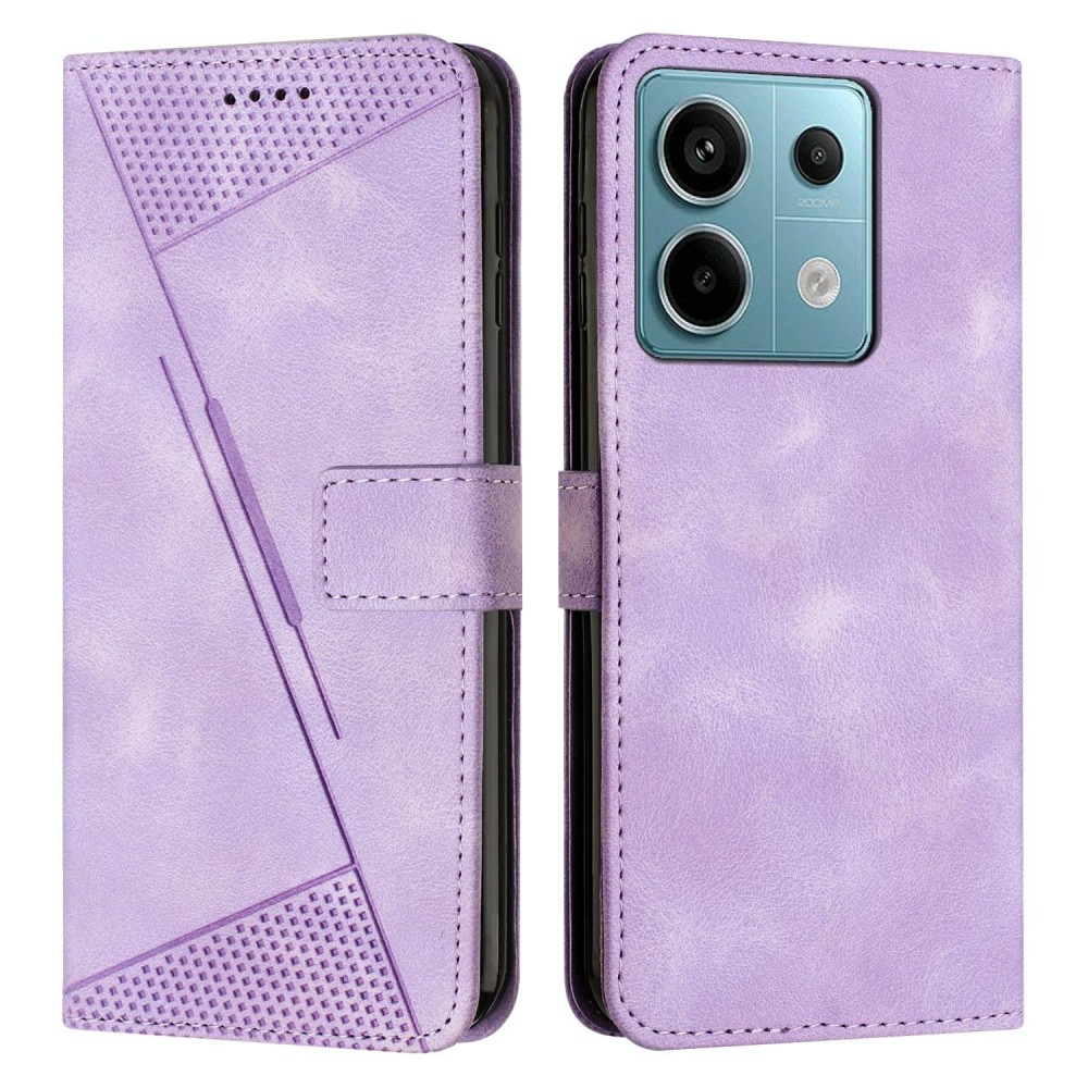 For Xiaomi Redmi Note 13 Pro Dream Triangle Leather Phone Case with Lanyard(Purple)