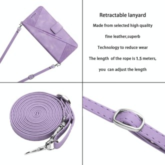 For Xiaomi Redmi Note 13 Pro Dream Triangle Leather Phone Case with Lanyard(Purple)