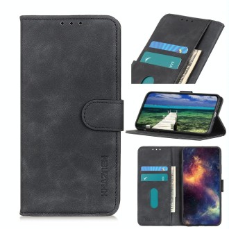 For Xiaomi Redmi Note 13 Pro 4G KHAZNEH Retro Texture Flip Leather Phone Case(Black)