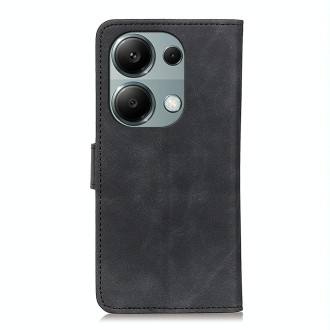 For Xiaomi Redmi Note 13 Pro 4G KHAZNEH Retro Texture Flip Leather Phone Case(Black)