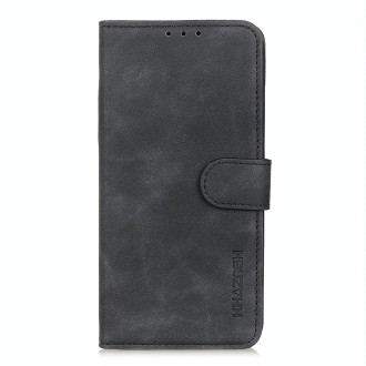 For Xiaomi Redmi Note 13 Pro 4G KHAZNEH Retro Texture Flip Leather Phone Case(Black)