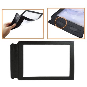 A4 Magnifying Glass Reading Handheld Soft PVC Full Page 3X Magnifier