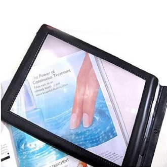 A4 Magnifying Glass Reading Handheld Soft PVC Full Page 3X Magnifier