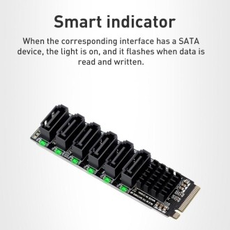 M2 M-EKY PCIE 3.0 to SATA 6G Adapter