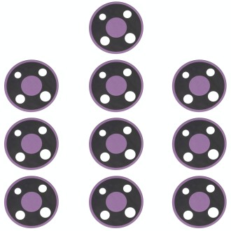 10 PCS Back Camera Lens for Nokia 3.4 TA-1288 TA-1285 TA-1283(Purple)