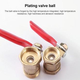 LAIZE Pneumatic Hose Connector Copper Ball Valve, Specification:Outside 2-Barb 10mm