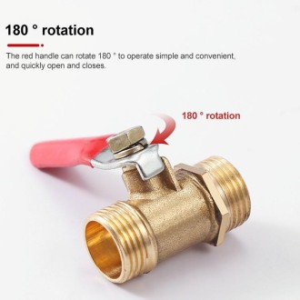 LAIZE Pneumatic Hose Connector Copper Ball Valve, Specification:Outside 2-Barb 10mm