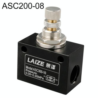 LAIZE Pneumatic Speed Regulating One-way Throttle Valve, Specification:ASC200-08 DN08mm