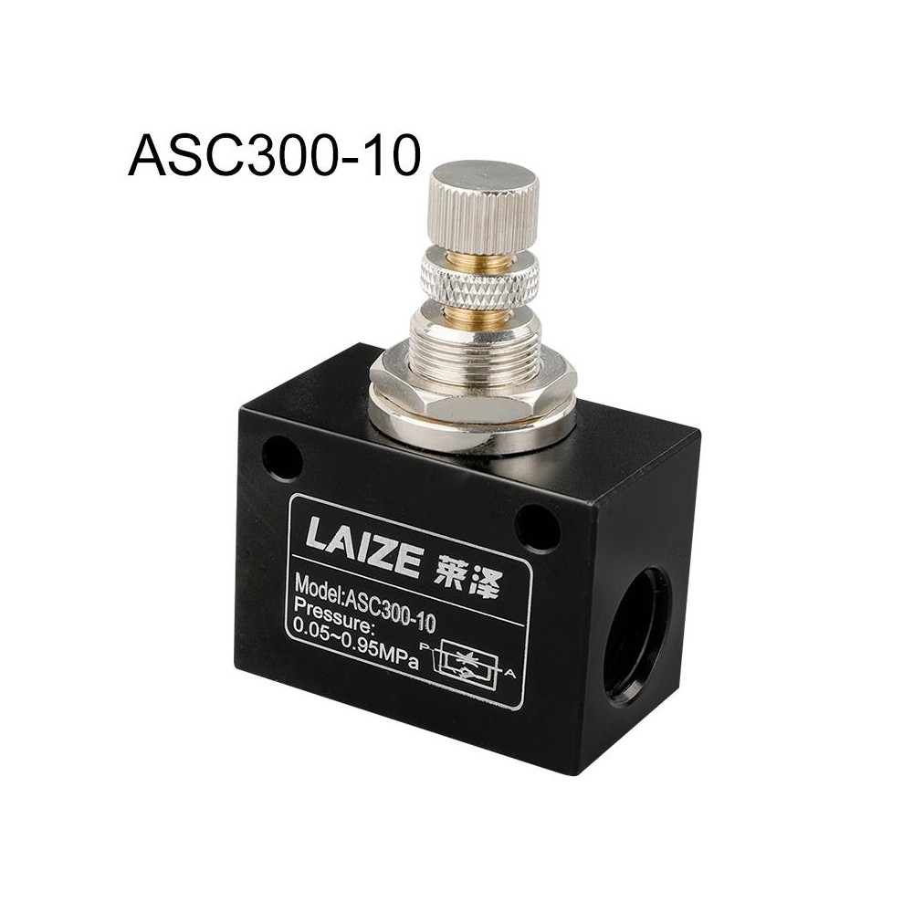 LAIZE Pneumatic Speed Regulating One-way Throttle Valve, Specification:ASC300-10 DN10mm