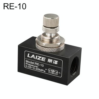 LAIZE Pneumatic Speed Regulating One-way Throttle Valve, Specification:RE-10 DN10mm