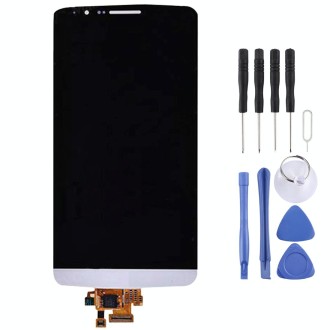 Original LCD Screen and Digitizer Full Assembly for LG G3 / D850 / D851 / D855(White)