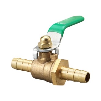 LAIZE Pneumatic Hose Barb Brass Shutoff Ball Valve, Specification:Thickened 8mm