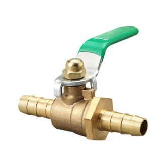 LAIZE Pneumatic Hose Barb Brass Shutoff Ball Valve, Specification:Thickened 10mm