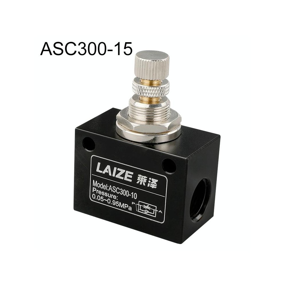 LAIZE Pneumatic Speed Regulating One-way Throttle Valve, Specification:ASC300-15 DN15mm