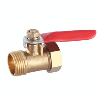 LAIZE Pneumatic Hose Connector Copper Ball Valve, Specification:Inside and Outside 3 3/8 inch