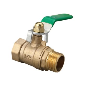 LAIZE Pneumatic Hose Connector Thickened Brass Ball Valve, Size:Inside and Outside 4 Point 1/2 inch