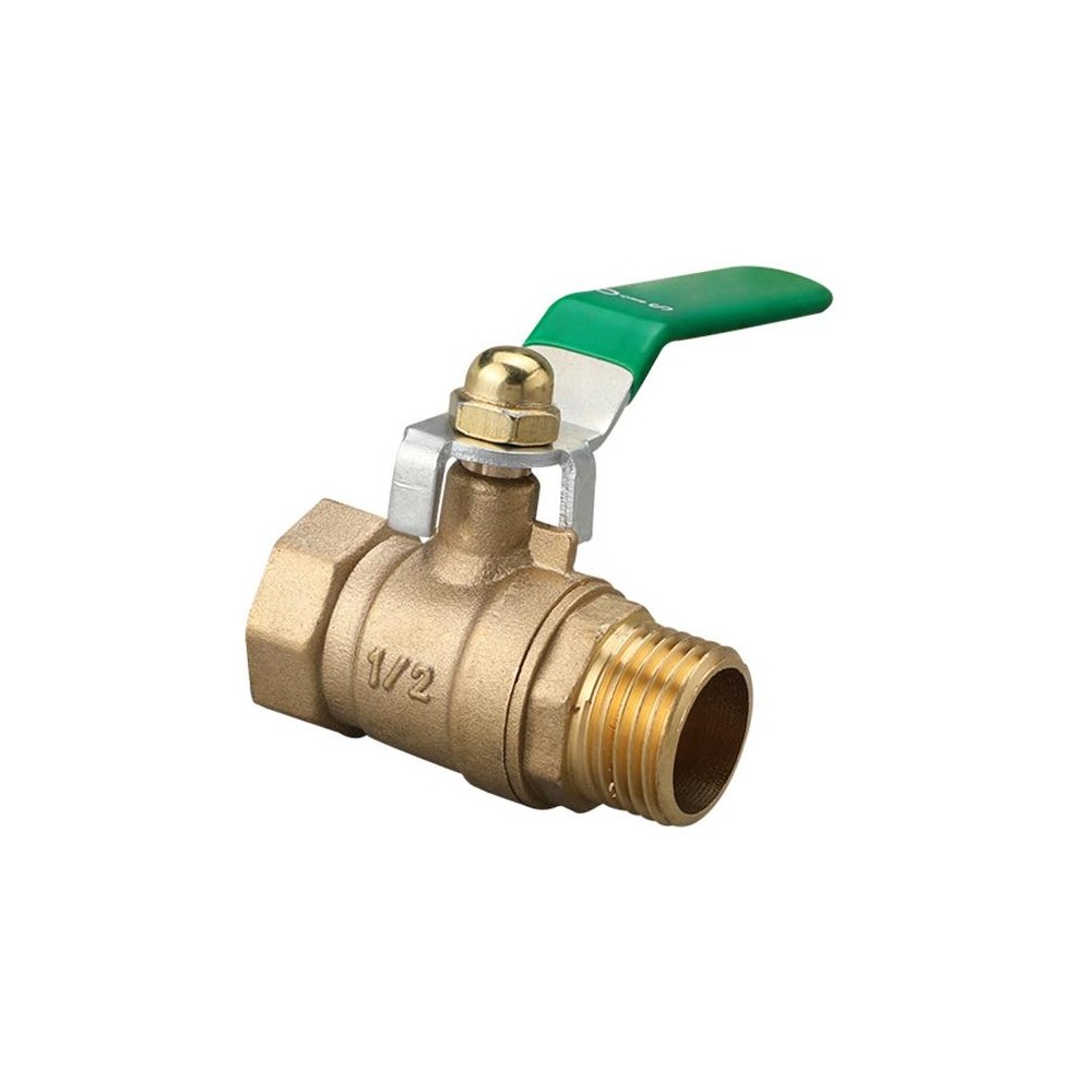 LAIZE Pneumatic Hose Connector Thickened Brass Ball Valve, Size:Inside and Outside 4 Point 1/2 inch