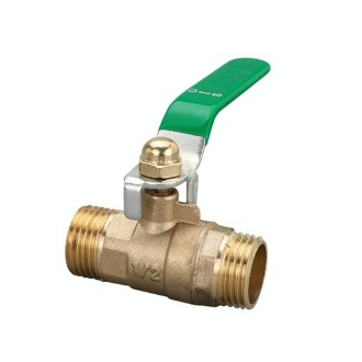 LAIZE Pneumatic Hose Connector Thickened Brass Ball Valve, Size:Double Outside 4 Point 1/2 inch