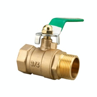 LAIZE Pneumatic Hose Connector Thickened Brass Ball Valve, Size:Inside and Outside 6 Point 3/4 inch