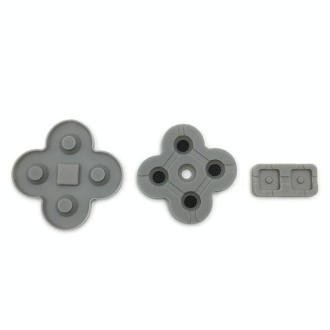 For Nintendo Dual Screen Lite 6sets Conductive Rubber Pad Soft Silicone Adhesive Key Button Pads