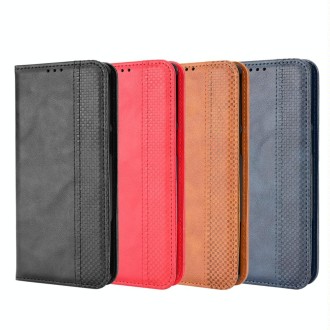 For Xiaomi Black Shark 5 RS Magnetic Buckle Retro Texture Leather Phone Case(Black)