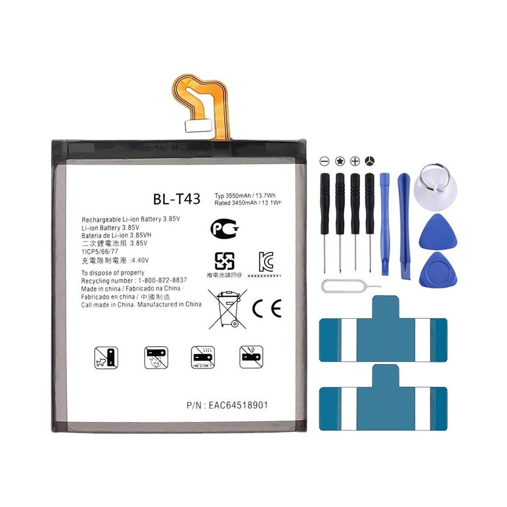 BL-T43 3550mAh For LG G8S ThinQ Li-Polymer Battery Replacement