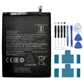 BN51 5000mAh Li-Polymer Battery Replacement For Xiaomi Redmi 8A / Redmi 8 / Redmi 8A Dual / Redmi 8A Pro