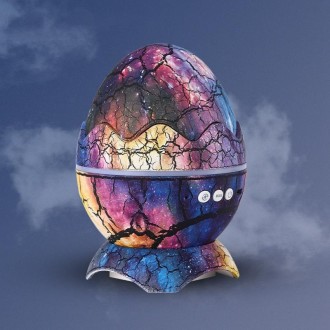 K850 LED Dinosaur Egg Remote Control Bluetooth Star Projection Light with Speaker Function(Interstellar Blue)