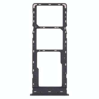 For Tecno Camon 17 Pro CG8 CG8H SIM Card Tray + SIM Card Tray + Micro SD Card Tray (Black)