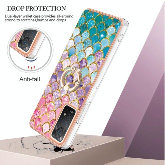 For Xiaomi Redmi Note 11 Pro 5G / 4G Global Electroplating IMD TPU Phone Case with Ring(Colorful Scales)