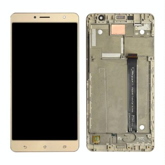 OEM LCD Screen for Asus Zenfone 3 Deluxe ZS550KL Z01FD Digitizer Full Assembly with Frame（Gold)