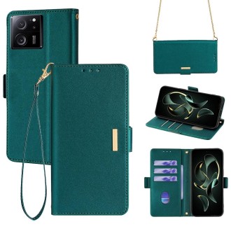 For Xiaomi Redmi K60 Ultra Crossbody Chain Leather Phone Case(Green)