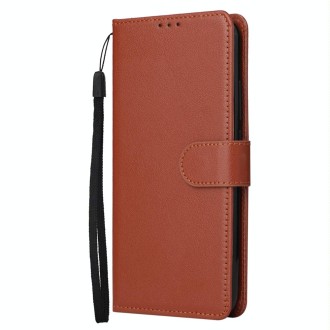 For Xiaomi Redmi Note 13 Pro 5G Multifunctional Horizontal Flip Leather Phone Case with Three Card Slot(Brown)