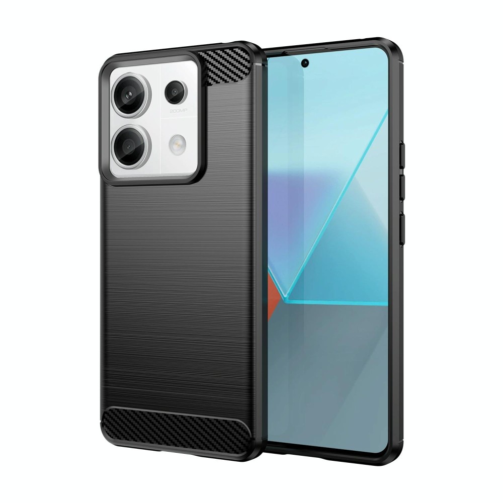 For Xiaomi Redmi Note 13 Pro Brushed Texture Carbon Fiber TPU Phone Case(Black)