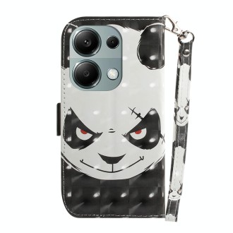 For Xiaomi Redmi Note 13 Pro 4G 3D Colored Horizontal Flip Leather Phone Case(Angry Bear)