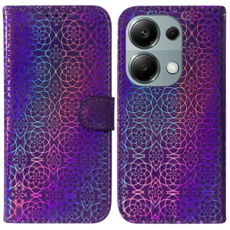 For Xiaomi Redmi Note 13 Pro 4G Colorful Magnetic Buckle Leather Phone Case(Purple)