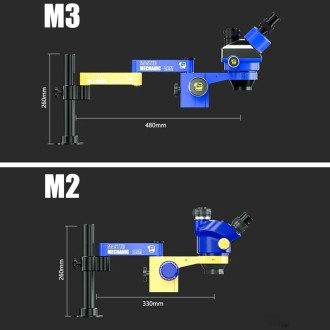 Mechanic 360 Rotation Swing Arm Universal Aluminum Alloy Microscope Bracket, Model:M2